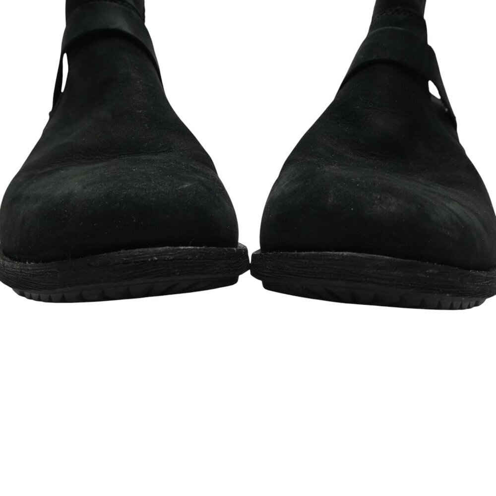 Teva De La Vina Dos Black Leather Biker Moto Waterproof Boots Womens 8 - Picture 10 of 13